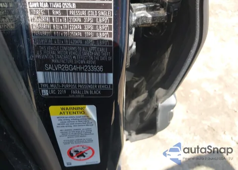 2017 Land Rover Range Rover Evoque Hse from USA, damaged, VIN SALVR2BG4HH233936